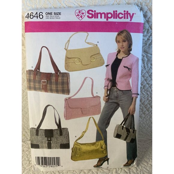 Simplicity Misses Handbag Sewing Pattern 4646 - uncut - Picture 8 of 10